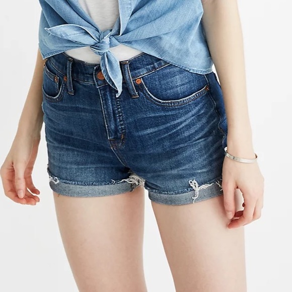 Madewell High Rise Jean Shorts - Picture 2 of 6